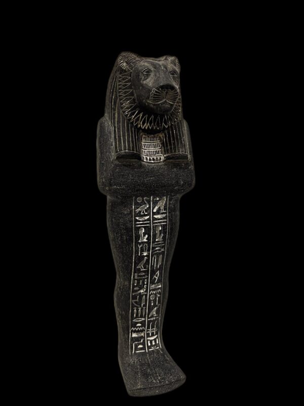 Granite Egyptian Goddess Sekhmet Statue: Vintage Mythology Decor