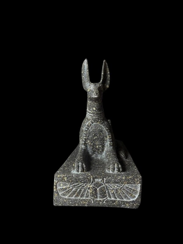 Large Jackal God Anubis statue made in Egypt, Egyptian Anubis sculpture.
