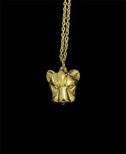 Brass Leopard Pendant: King Tutankhamun Necklace - Image 1