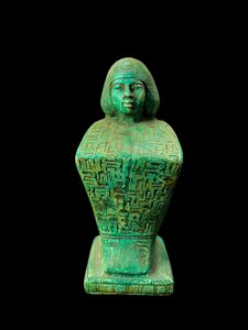 Handmade Egyptian Scribe Statue: Ancient Egypt Decor - Image 1