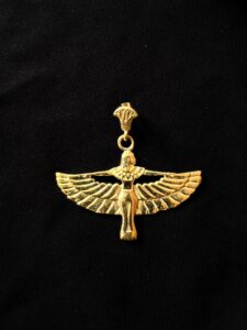 Goddess Isis Pendant, Divine Isis Amulet, For Inner Strength and Wisdom, Ideal Gift for Spiritual Seekers, Made in Egypt - Image 1