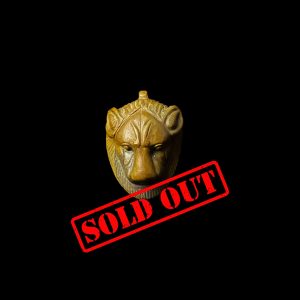 Hand-Carved Goddess Sekhmet Pendant: Egyptian Gemstone Amulet - Image 1