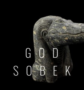 Granite Egyptian God Sobek Statue: Crocodile God of the Nile - Image 1