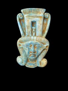 Manifest Handmade Goddess Hathor Statuette , Statue for the Egyptian Goddess Venus - Image 1