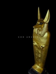 Rare Stone Anubis Statue: Egyptian God Statuette - Image 1