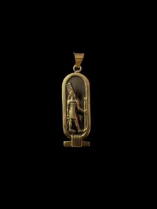 Egyptian God Amun Pendant: Museum Replica - Image 1