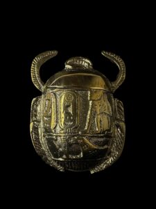 Egyptian Scarab, The decorative Good luck scarab in Ancient Egypt. - Image 1