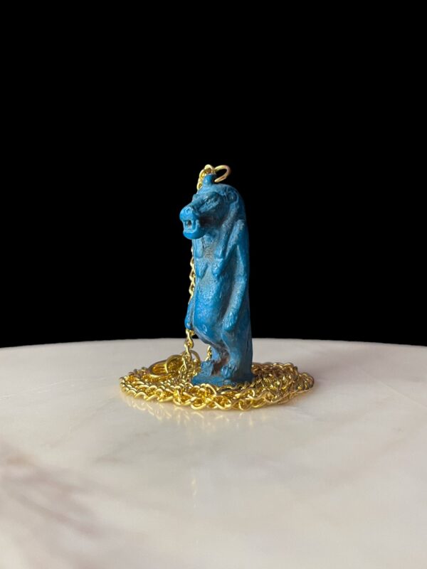 Handmade Egyptian Taweret Amulet: Hippo Goddess Artifact