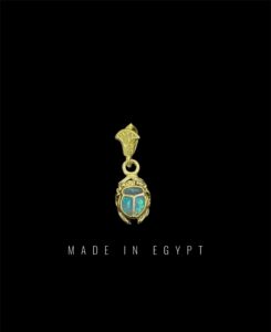 Egyptian Scarab pendant necklace, The decorative Good luck scarab in Ancient Egypt. - Image 1