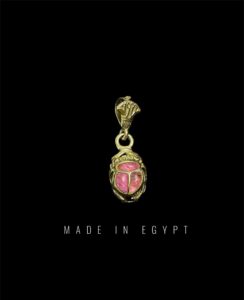 Egyptian Scarab pendant necklace, The decorative Good luck scarab in Ancient Egypt. - Image 1