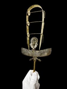 Goddess Sekhmet Sistrum: Ancient Egyptian Musical Instrument - Image 1