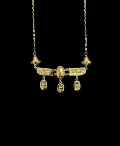 Egyptian Scarab Pendant Necklace: Ancient Style Pectoral - Image 1