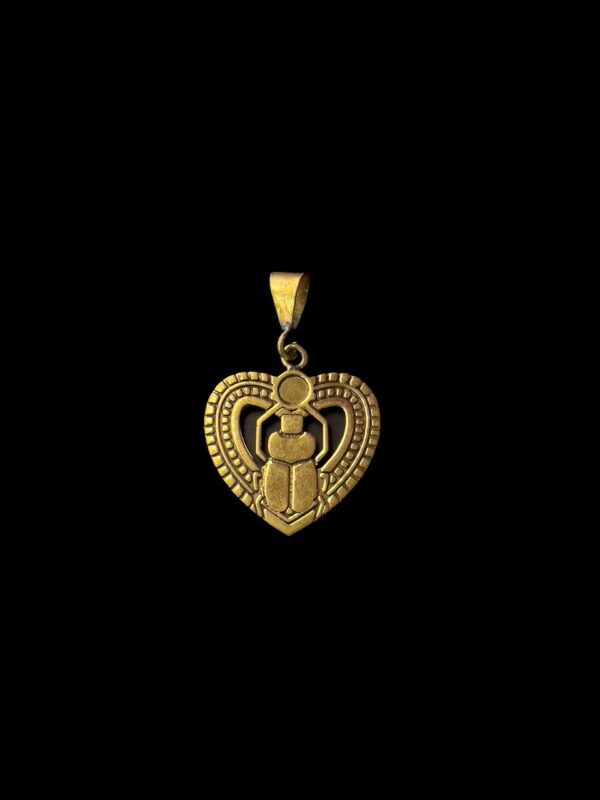 Egyptian Scarab pendant necklace, The decorative Good luck scarab in Ancient Egypt.