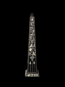 Egyptian Obelisk with Ancient Hieroglyphics: Customizable Inscriptions - Image 1