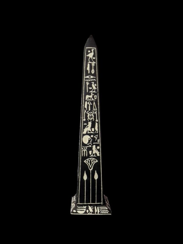 Egyptian Obelisk with Ancient Hieroglyphics: Customizable Inscriptions