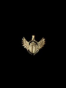 Egyptian Scarab pendant necklace, The decorative Good luck scarab in Ancient Egypt. - Image 1