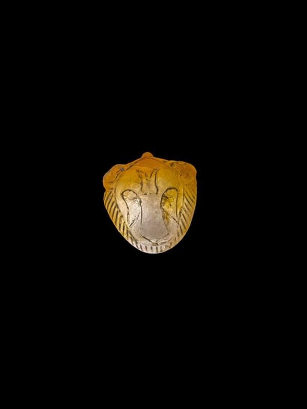Hand-Carved Agate Sekhmet Pectoral Pendant