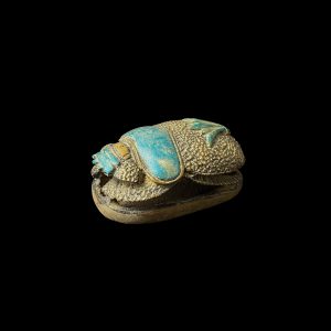 Egyptian Scarab, The decorative Good luck scarab in Ancient Egypt. - Image 1