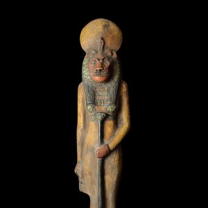 Egyptian Goddess Sekhmet Statue: Colorful Statuette - Image 1