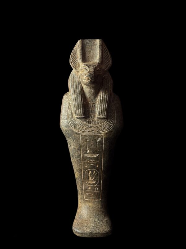 Basalt Stone Egyptian God Anubis Statue