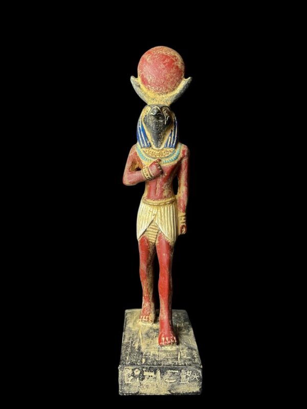 Rare Falcon Egyptian God Ra Statue: God of Sun & Sky