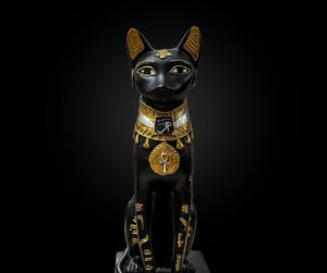 Large Ancient Egyptian Goddess Bastet statue, Home decor statues made in Egypt - Image 1