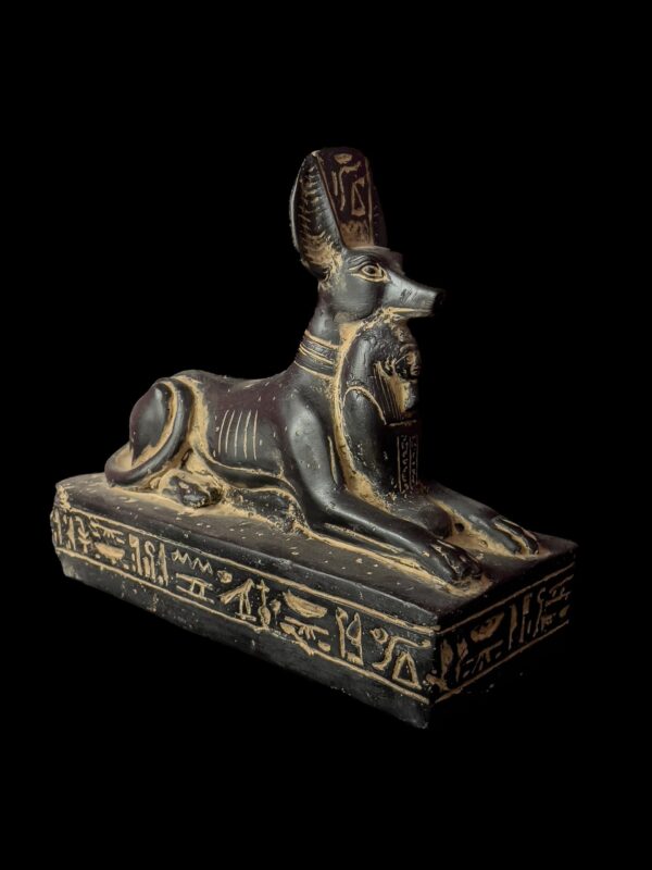 Basalt Stone Egyptian God Anubis Statue