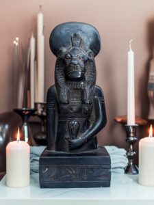 Egyptian Goddess Sekhmet statue. - Image 1