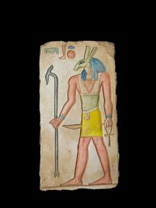 Handcrafted God Seth Statue: Authentic Egyptian Decor - Image 1