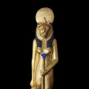 Egyptian Goddess Sekhmet Statue: Colorful Statuette - Image 1