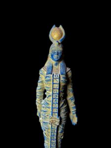 colorful Goddess Isis statue, unique Isis goddess Statue. - Image 1