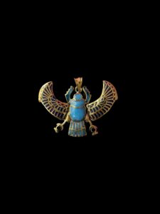 Egyptian Scarab pendant necklace, The decorative Good luck scarab in Ancient Egypt. - Image 1