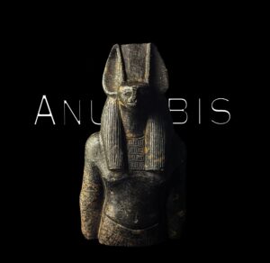 Hand Carved Granite Anubis Statue: Egyptian Home Decor - Image 1