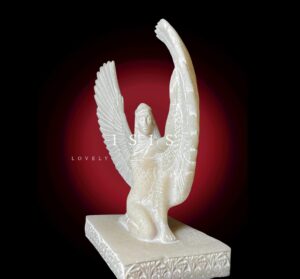 Large colorful Goddess Isis statue, unique Isis goddess Statue. - Image 1