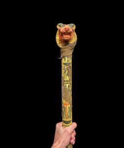 Sceptre staff, Head of Sekhmet Waz sceptre. Ancient Egyptian waz-scpetre - Image 1