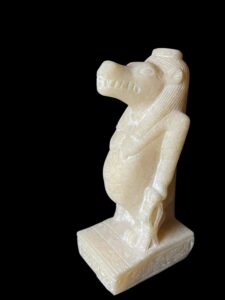 Handmade Egyptian Goddess Taweret Statue: Sobek Crocodile Symbol - Image 1