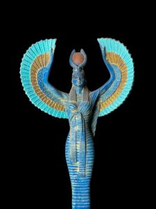 colorful Goddess Isis statue, unique Isis goddess Statue. - Image 1