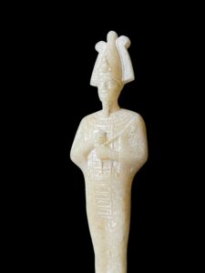 Alabaster Egyptian God Osiris Statue: Unique Statuette - Image 1