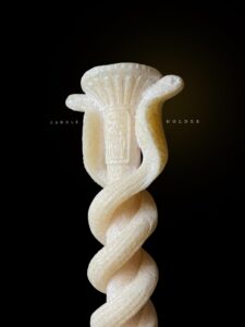 Ancient Egyptian Uraeus cobra candle holder style, snake gifts for Snakes lovers - Image 1