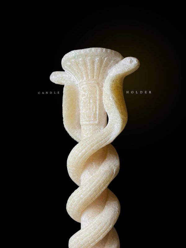 Ancient Egyptian Uraeus cobra candle holder style, snake gifts for Snakes lovers