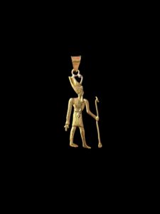 Egyptian King Amulet, Egyptian pharaoh charm necklace made in Egypt. - Image 1