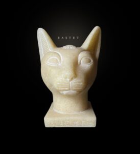 Ancient Egyptian Goddess Bastet statue, Home decor statues made in Egypt - Image 1