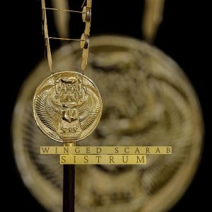 Winged Scarab Sistrum: Ancient Egyptian Musical Instrument - Image 1