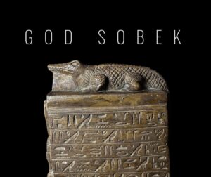 Basalt Egyptian God Sobek Statue: Crocodile God of the Nile - Image 1