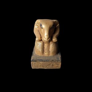 Vintage Ram God Khnum Statue: Ancient Egyptian Decor - Image 1