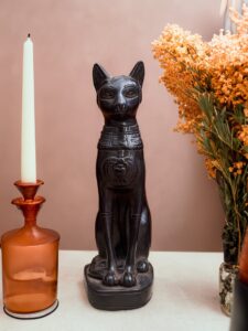Ancient Egyptian Goddess Bastet statue, Home decor statues made in Egypt - Image 1