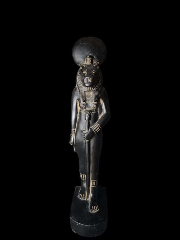 Egyptian Goddess Sekhmet Statue: Colorful Egyptian Statuette