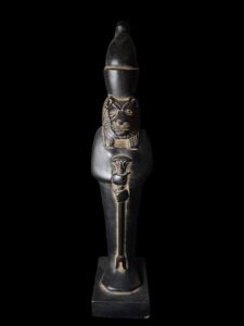 Egyptian Goddess Sekhmet Statue: Colorful Egyptian Statuette - Image 1