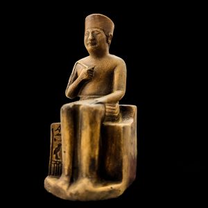 Egyptian King Khufu Statue: Museum Replica - Image 1