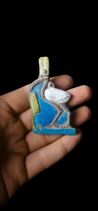 Egyptian God Thoth Statue with Heqet: Ibis, Wisdom & Magic - Image 1
